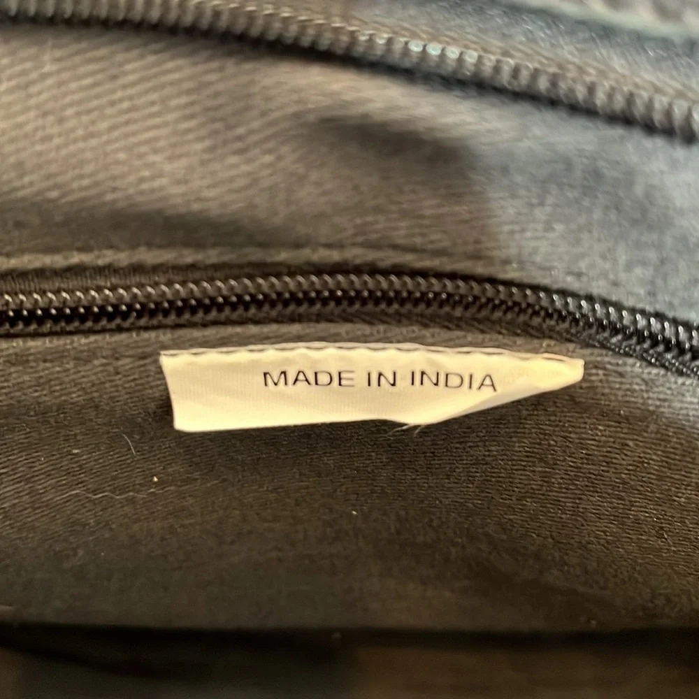 Black Leather Brief Case, made in India